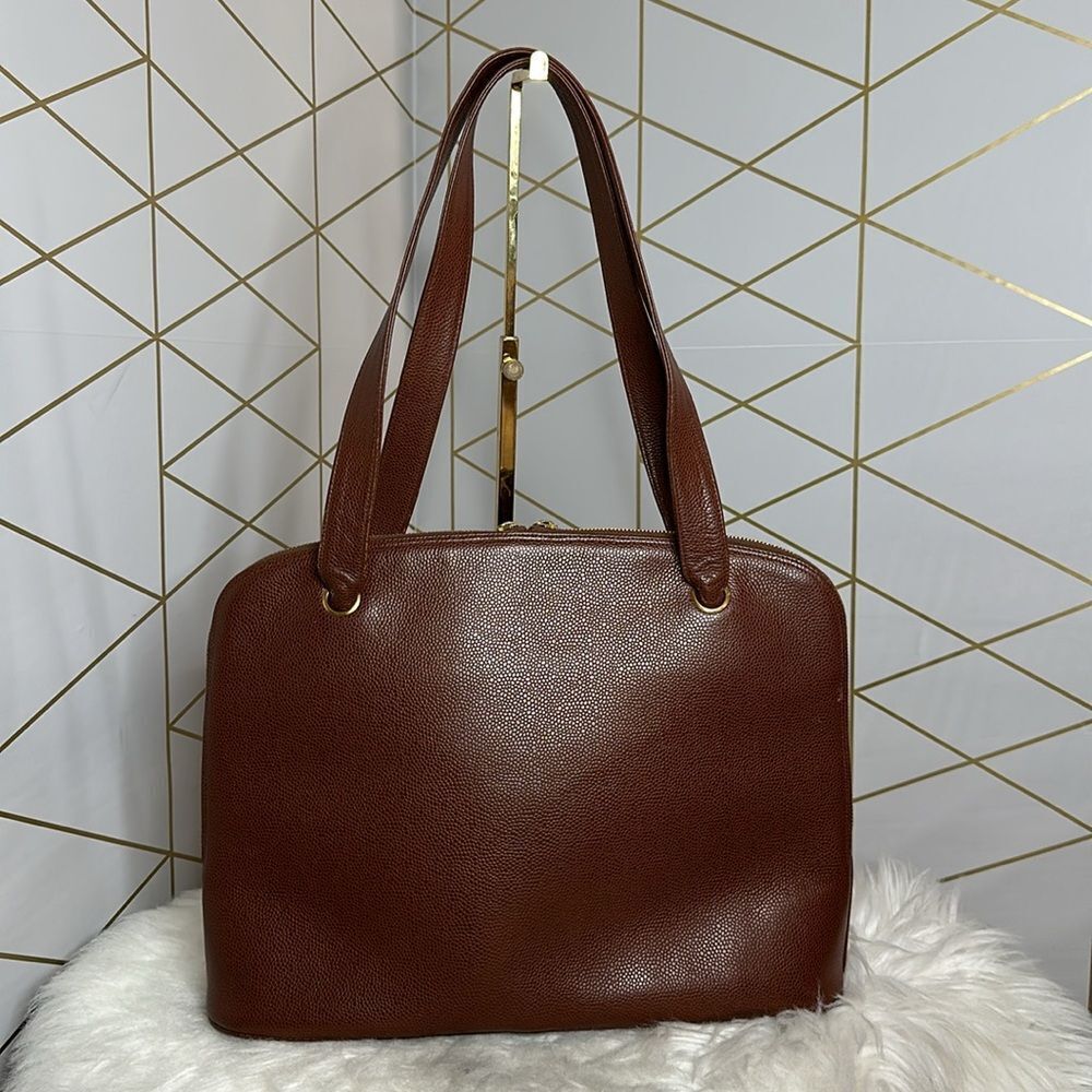 💯Authentic Chanel Caviar Double Zipped Handbag🍀 - Picture 3 of 17